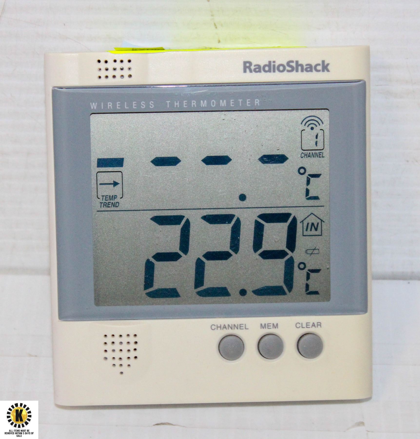 RADIO SHACK WIRELESS THERMOMETER radio-shack-wireless-thermometer