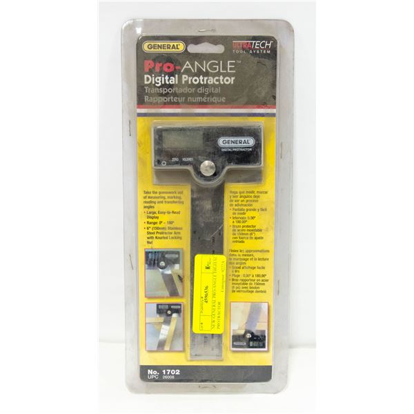 NEW GENERAL PRO-ANGLE DIGITAL PROTRACTOR