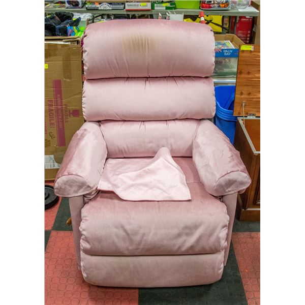 PINK LA-Z-BOY RECLINER ROCKER