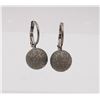 Image 1 : NEW .925 STERLING SILVER RODIUM PLATED EARRINGS