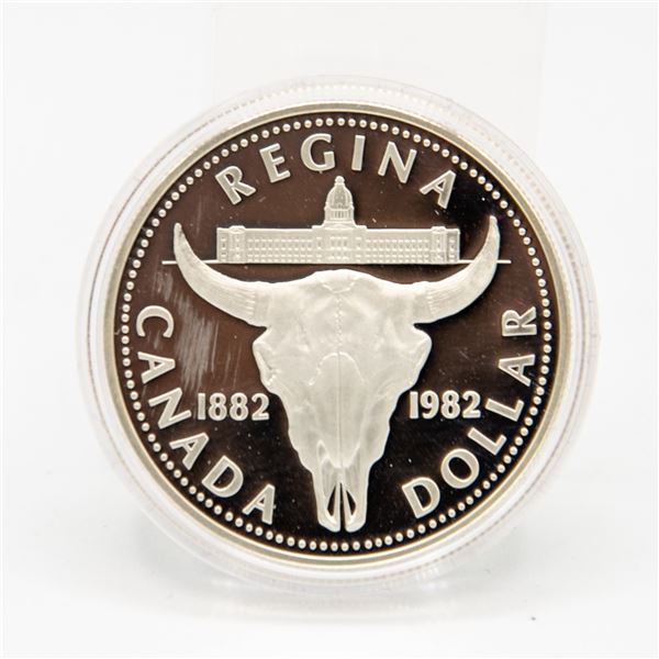 RCM 1982 CANADIAN SILVER PROOF DOLLAR REGINA rcm-1982-canadian-silver-proof-dollar-regina
