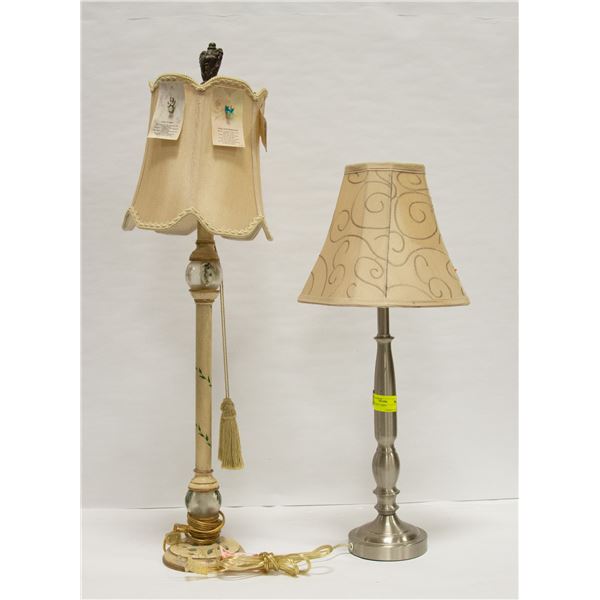 2 SIDE TABLE LAMPS