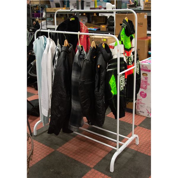 PORTABLE 2 TIER CLOTHES RACK