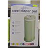 Image 1 : NEW UBBI STEEL DIAPER PAIL - IN A  PASTEL GREEN