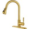 Image 1 : NEW REPACK SOKA GOLD TONE KITCHEN PULL DOWN FAUCET