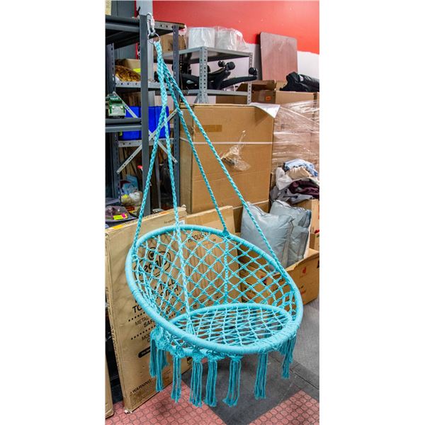 AQUA BLUE HANGING SWING