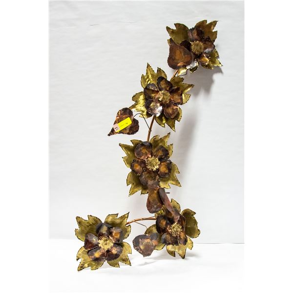 FLORAL METAL WALL HANGING