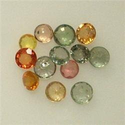 4.00 CTS LOT OF MULTICOLOR ROUND SAPPHIRES