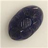 Image 1 : 7.87 CTS CARVED IOLITE CABOCHON 15x10 MM