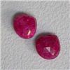 Image 1 : 5.80 CTS PAIR OF ENHANCED RUBY TEAR DROPS 8x8 MM