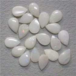 5 CTS LOT OF PEAR SHAPED OPAL CABOCHONS 7x4 MM
