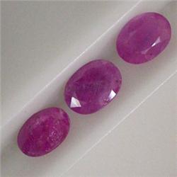 4 CTS LOT OF OVAL RUBY 8x5 MM