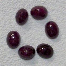 3.30 CTS LOT OF RUBY CABOCHONS 5x4 MM