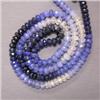 Image 1 : 91.21 CTS SAPPHIRE RONDELLES STRAND 4 MM - 16 INCHES