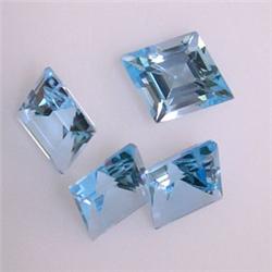 8.80 CTS LOT OF 4 RHOMBOID SHAPED TOPAZ 11x8 MM