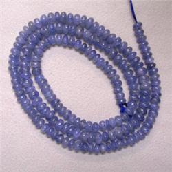 96 CTS SAPPHIRE RONDELLES STRAND 5-4 MM - 18 INCHES