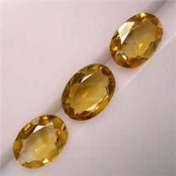 14.00 CTS LOT OF 3 OVAL BICOLOR CITRINE 14x10 MM