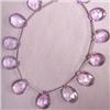 Image 1 : 62 CTS AMETHYST TEAR DROP STRAND 14x9 MM