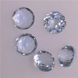 1.10 CTS LOT OF ROUND AQUAMARINE 4 MM