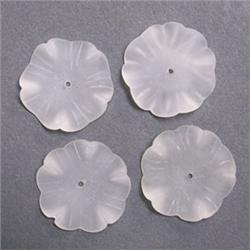 24 CTS LOT OF 4 LALIK (FROSTED QUARTZ) JACKETS 17 MM