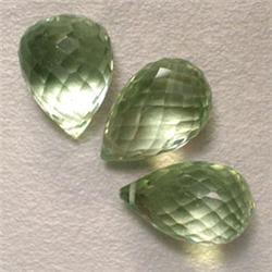 20.01 CTS LOT OF GREEN AMETHYST BRIOLETTE 14x9 MM