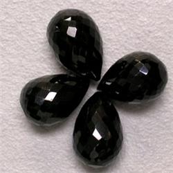 24 CTS LOT OF BLACK SAPPHIRE BRIOLETTE 10x7 MM