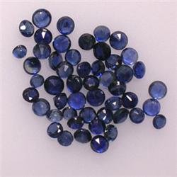 2 CTS LOT OF ROUND SAPPHIRE 2-1 MM