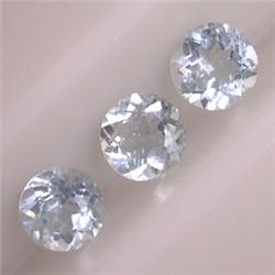 1.35 CTS LOT OF ROUND AQUAMARINE 5 MM
