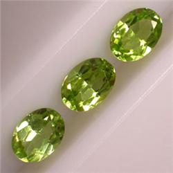 2.50 CTS LOT OF OVAL PERIDOT 7x5 MM