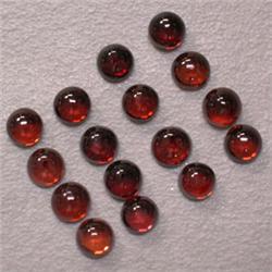 6.80 CTS LOT OF ROUND GARNET CABOCHON 4 MM