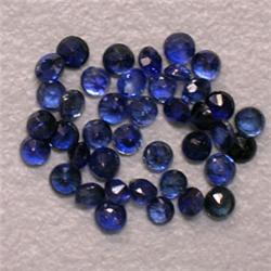 2.01 CTS LOT OF ROUND BLUE SAPPHIRES 2 MM