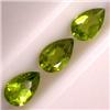 Image 1 : 2.50 CTS LOT OF PEAR SHAPED PERIDOT 7x5 MM