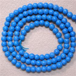 3 MM STABILIZED TURQUOISE STRAND - 16 INCHES