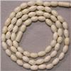Image 1 : 5.5x3.5 MM VINTAGE IVORY NECKLACE - 16 INCHES