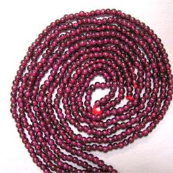 4 MM GARNET STRAND - 16 INCHES
