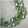 Image 1 : 360 CTS GREEN AMETHYST TEAR DROP STRAND 13x12 MM