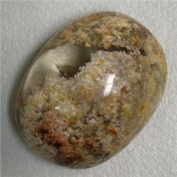 70.70 CTS OVAL RUTILATED QUARTZ CABOCHON 24x31 MM