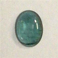 0.59 CTS OVAL GREEN TOURMALINE CABOCHON 7x5 MM