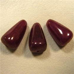 51.40 CTS LOT OF 3 ENHANCED GLASS FILLED RUBY BRIOLETTE