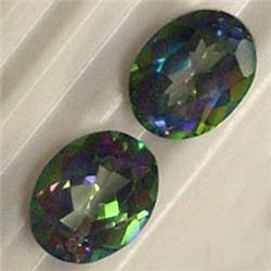 5 CTS PAIR OF OVAL MYSTIC TOPAZ 9x7 MM