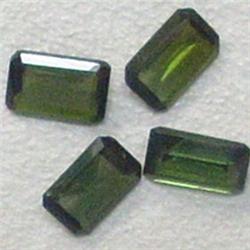 1.95 CTS LOT OF EMERALD CUT GREEN TOURMALINE 6x4 MM