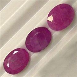 4.14 CTS LOT OF OVAL RUBY 8x6 MM