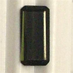 1.18 CTS EMERALD CUT GREEN TOURMALINE 9x4 MM