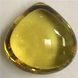 47 CTS GOLDEN CITRINE TEAR DROP 23x23 MM - TOP DRILLED