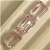Image 1 : 3.88 CTS LOT OF EMERALD  CUT KUNZITE 7x5 MM