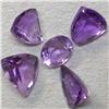 Image 1 : 6.20 CTS LOT OF TRIANGLE SHAPED AMETHYST