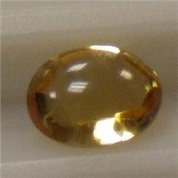 2.40 CTS CITRINE FACETED CABOCHON 9x7 MM