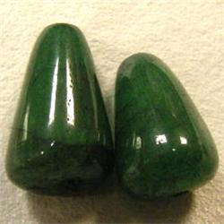 31.30 CTS TWO ENHANCED EMERALD BRIOLETTE