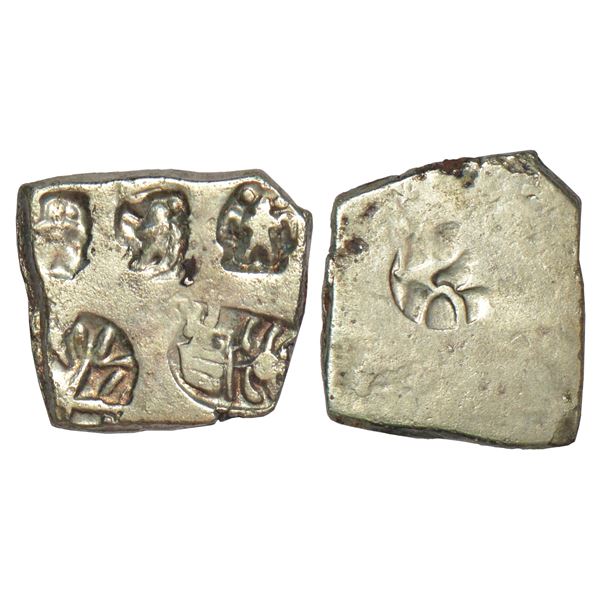 Imperial Magadhan silver punch-marked Karshapana coin (c.400-350), GH series I, no. 241, 3.26g.