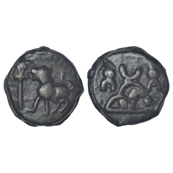 Early uninscribed cast copper coinage, 'universal' series, double unit, MATEC 4571, 3.87g.